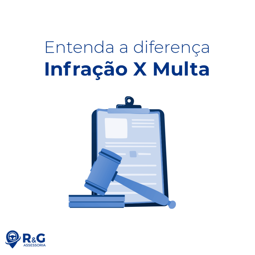 Entenda a diferença infração x Multa